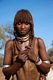 Ethiopia - Sulla strada per Turni - 50 - Giovane etnia Hamer